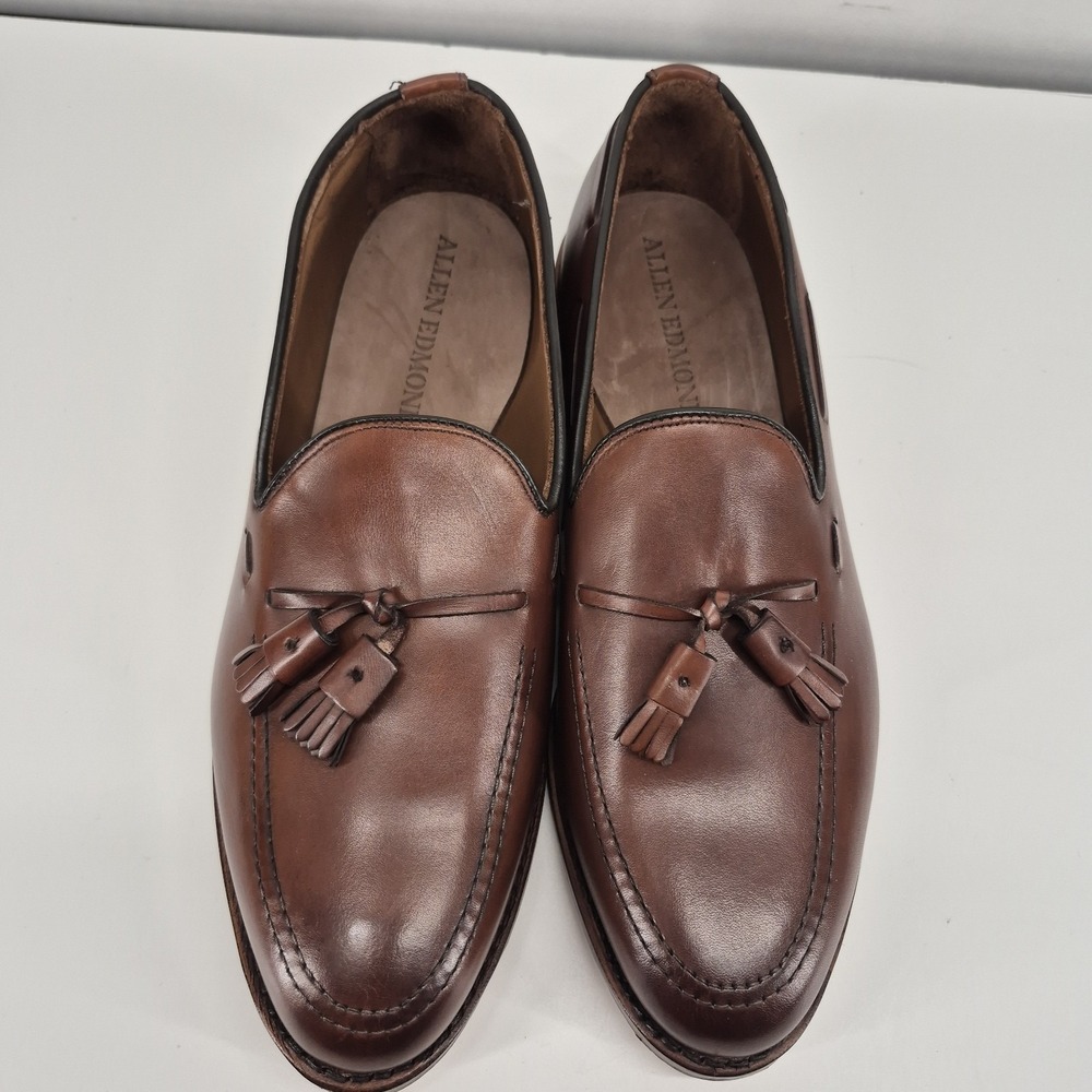 Allen Edmonds "GRAYSON"  Men's Leather Brown Tassel Loafers 10 EEE  USA - Picture 5 of 10